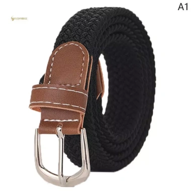 Thắt Lưng Da Vải Dệt Không Đục Lỗ Co Giãn cho Quần Jean Nữ Giá 62.040 VND