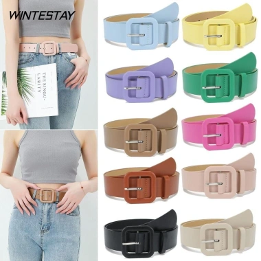 Thắt lưng da WINTESTAY sang trọng màu kẹo, dây mỏng siêu nhẹ, giảm 23%