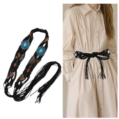 Thắt Lưng Dây Xích Bohemian Dệt Hạt - Phối Váy và Quần Jean, Giá 235.400₫