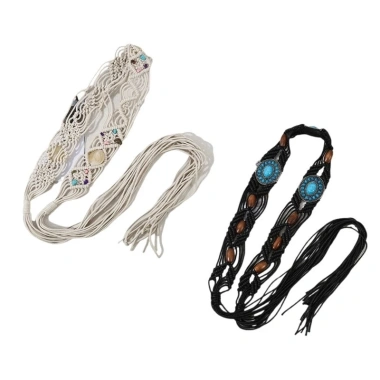 Thắt Lưng Dây Xích Bohemian Dệt Hạt - Phối Váy và Quần Jean, Giá 235.400₫