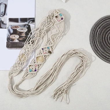 Thắt Lưng Dây Xích Bohemian Dệt Hạt - Phối Váy và Quần Jean, Giá 235.400₫