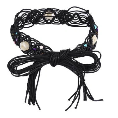 Thắt Lưng Dây Xích Bohemian Dệt Hạt - Phối Váy và Quần Jean, Giá 235.400₫