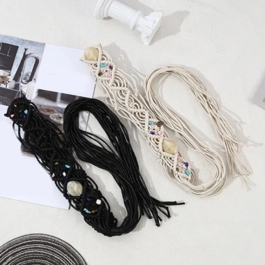 Thắt Lưng Dây Xích Bohemian Dệt Hạt - Phối Váy và Quần Jean, Giá 235.400₫