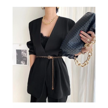 Thắt lưng dây xích kim loại dài, sang trọng phối tua rua, hợp quần jeans nữ 3 Thắt lưng dây xích kim loại dài, sang trọng phối tua rua, hợp quần jeans nữ 3