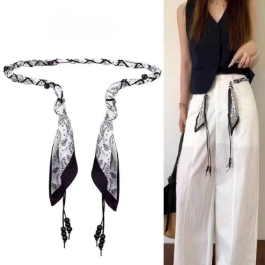 Thắt lưng dệt ruy băng phong cách Hàn Quốc - áo khoác, váy đơn giản, giảm 22% 2