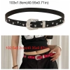 Thắt lưng đinh tán ngôi sao NLINNI - Phong cách Punk Y2K, da PU rộng, phù hợp quần jean & váy, giá ưu đãi 104.500 VND 2