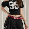 Thắt lưng đinh tán ngôi sao NLINNI - Phong cách Punk Y2K, da PU rộng, phù hợp quần jean & váy, giá ưu đãi 104.500 VND 4