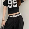 Thắt lưng đinh tán ngôi sao NLINNI - Phong cách Punk Y2K, da PU rộng, phù hợp quần jean & váy, giá ưu đãi 104.500 VND 10