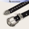 Thắt lưng kim cương giả Gothic nữ - Da PU phong cách Tây Y2K, giảm giá 20% 3