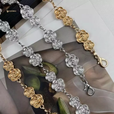 Thắt lưng kim loại hoa dây xích retro phù hợp đầm nữ và jean, giảm còn 81.290₫