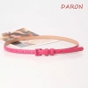 Thắt Lưng Màu Kẹo DARON Vintage Thanh Lịch, Khóa Vuông Điều Chỉnh Da PU Nữ 75.900₫