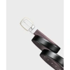 Thắt Lưng MB Convex Reversible Da Bê 2 Mặt 30mm - Khóa Bạc Viền Vàng, Đen/Nâu 7.15 Triệu 5