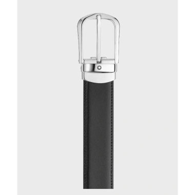 Thắt lưng MB Horseshoe Buckle 30mm Da bê 2 mặt, khóa mạ vàng sang trọng, giá ưu đãi 4,535,000 VND