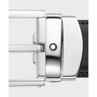 Thắt lưng MB Horseshoe Buckle 30mm Da bê 2 mặt, khóa mạ vàng sang trọng, giá ưu đãi 4,535,000 VND