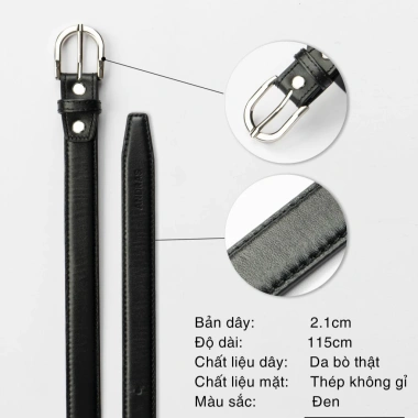 Thắt lưng nam 2cm da bò Mastrotto Compact Belt khóa kim Andras - Giá chỉ 269k