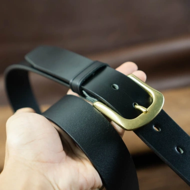 Thắt lưng nam 34mm Da bò nguyên miếng, tặng đinh đục, khóa Bm3, chỉ 280k