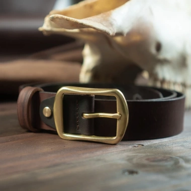 Thắt lưng nam 34mm da bò nguyên tặng đinh đục - Khóa đồng thau Bm1 giá 280k 8