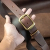 Thắt lưng nam 34mm da bò nguyên tặng đinh đục - Khóa đồng thau Bm1 giá 280k 10