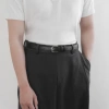 Thắt lưng nam bản nhỏ 2.3cm Liena Belt da Microfiber khóa kim Andras cao cấp