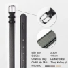 Thắt lưng nam bản nhỏ 2.3cm Liena Belt da Microfiber khóa kim Andras cao cấp 2