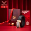 Thắt lưng nam Bullcaptain da bò nguyên tấm V22 cao cấp, full hộp, giảm giá 18% 2