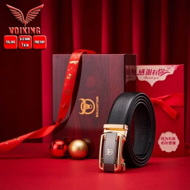 Thắt lưng nam Bullcaptain da bò nguyên tấm V22 cao cấp, full hộp, giảm giá 18%