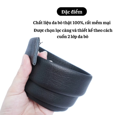 Thắt lưng nam cao cấp da bò thật, khóa gạt B14 - Sang trọng, bền bỉ, giá 380.000₫ 5 Thắt lưng nam cao cấp da bò thật, khóa gạt B14 - Sang trọng, bền bỉ, giá 380.000₫ 5
