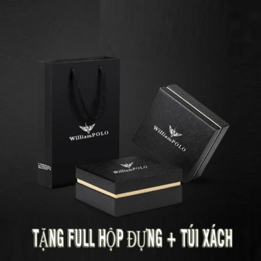 Thắt lưng nam cao cấp WilliamPOLO da bò chính hãng, sang trọng, giảm giá 305k 8