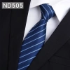 Thắt Lưng Nam Công Sở 8cm Cà Vạt Xanh Navy Sọc Đậm - Giá 71.280đ 7