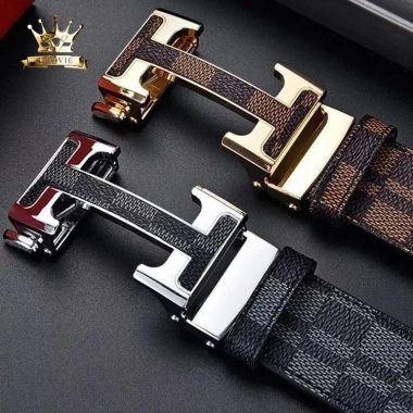 Thắt Lưng Nam Da Bò 100% Cao Cấp CROVIE CV55 Khóa Tự Động - Giá 500k 3
