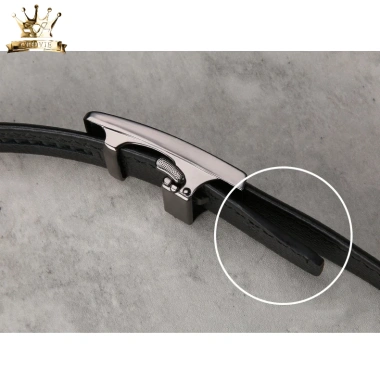 Thắt Lưng Nam Da Bò 100% Cao Cấp CROVIE Fullbox - Khóa Tự Động Giá Ưu Đãi 600k