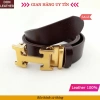 Thắt Lưng Nam Da Bò 100% Kiểu Chữ H Vàng - Bạc, Khóa Rút Chống Trượt - 350k 3