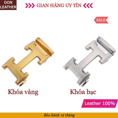 Thắt Lưng Nam Da Bò 100% Kiểu Chữ H Vàng - Bạc, Khóa Rút Chống Trượt - 350k 7 Thắt Lưng Nam Da Bò 100% Kiểu Chữ H Vàng - Bạc, Khóa Rút Chống Trượt - 350k 7