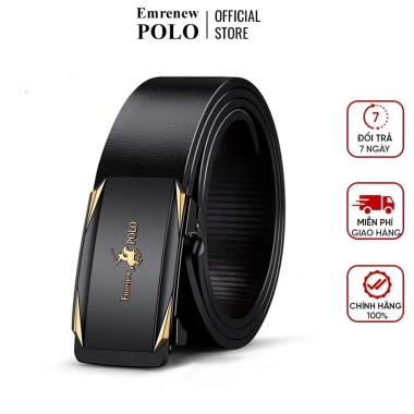 Thắt Lưng Nam Da Bò Cao Cấp Emrenew Polo 2 Lớp Bảo Hành 12 Tháng - 260.000₫