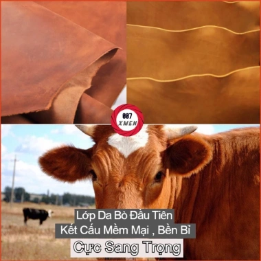 Thắt lưng nam da bò cao cấp fullbox - Khóa tự động, giảm giá 300k