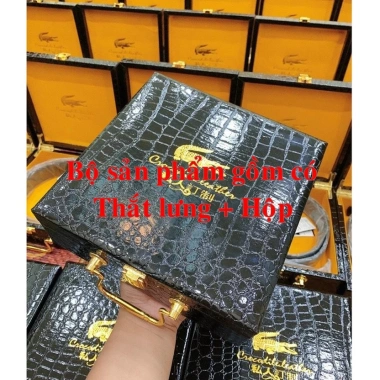 Thắt lưng nam da bò cao cấp mặt cá sấu, da mềm bản to, PHUONG LINH 86, kèm hộp gỗ sang trọng DUYÊN CƯ 129.900 VND 2