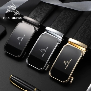 Thắt Lưng Nam Da Bò Cao Cấp POLO MEISDO PL21 Khóa Tự Động - Giá Chỉ 1,4 Triệu
