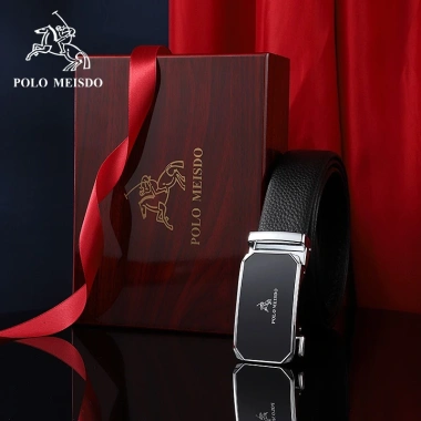 Thắt Lưng Nam Da Bò Cao Cấp POLO MEISDO PL21 Khóa Tự Động - Giá Chỉ 1,4 Triệu
