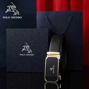 Thắt Lưng Nam Da Bò Cao Cấp POLO MEISDO PL21 Khóa Tự Động - Giá Chỉ 1,4 Triệu