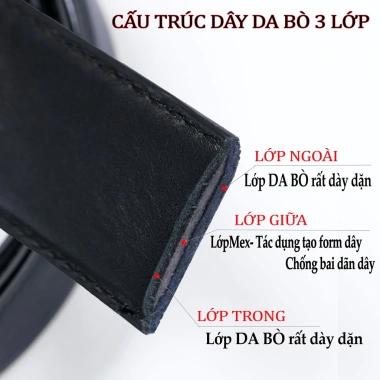 Thắt lưng nam da bò cao cấp - Thiết kế trẻ trung, lịch thiệp, giảm giá 279.000₫ 8