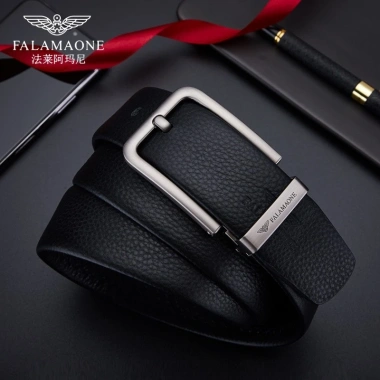 Thắt lưng nam da bò FALAMAONE nguyên tấm cao cấp fullbox - Dây nịt LEANO PD812 khóa gài, giảm giá 21% 3