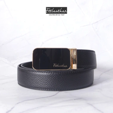Thắt lưng nam da bò Fttleather, mặt trượt, chống xước, chính hãng 530k 3