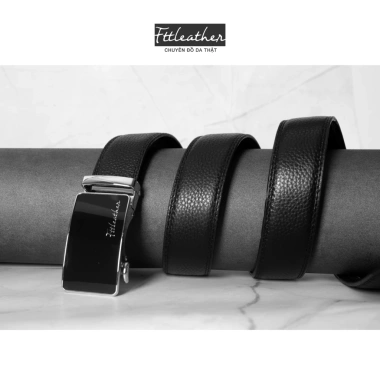 Thắt lưng nam da bò Fttleather, mặt trượt, chống xước, chính hãng 530k 4