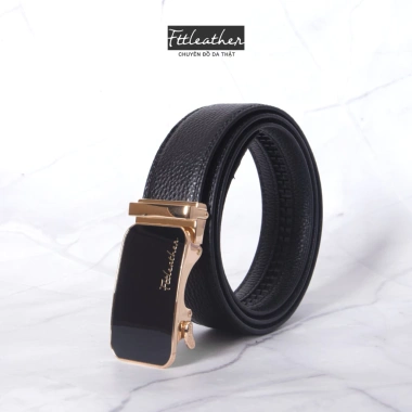Thắt lưng nam da bò Fttleather, mặt trượt, chống xước, chính hãng 530k 10