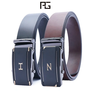Thắt lưng nam da bò Nappa cao cấp, khóa lăn hợp kim PGL257DBT, giá chỉ 400.000₫
