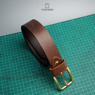 Thắt lưng nam da bò nguyên miếng 35mm, khóa đồng đúc cao cấp - Giá ưu đãi 219.000₫ 4