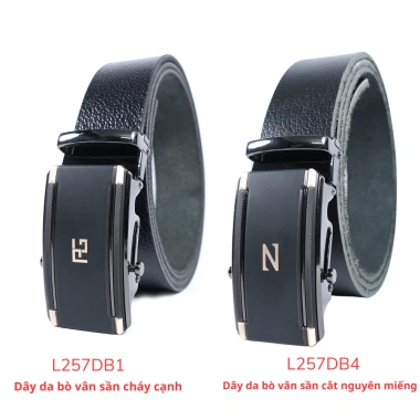 Thắt lưng nam da bò nguyên miếng L257DB1 L257DB4 khóa lăn - Giá ưu đãi 190.000 VND