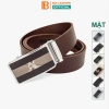 Thắt lưng nam da bò nguyên tấm Bụi Leather L111 màu nâu, khóa tăng tự động thép không gỉ, BH 12 tháng - 339k