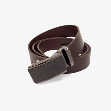 Thắt lưng nam da bò nguyên tấm Bụi Leather L111 màu nâu, khóa tăng tự động thép không gỉ, BH 12 tháng - 339k