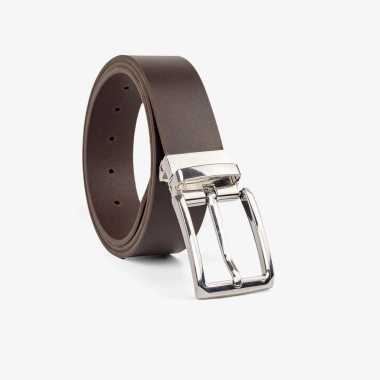 Thắt lưng nam da bò nguyên tấm Bụi Leather L113 màu nâu, khóa thép không gỉ, BH 12 tháng - Giá ưu đãi 366k